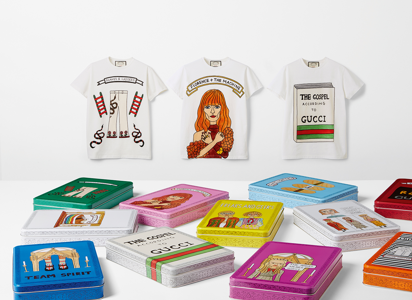 La collection de t-shirts Angelica Hicks for Gucci 